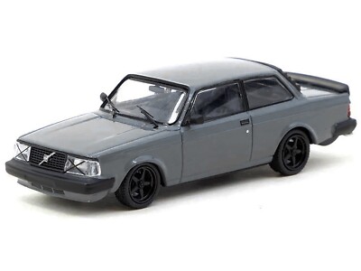 VOLVO 242 CUSTOM GRAY 1/64 DIECAST MODEL CAR BY TARMAC WORKS T64R