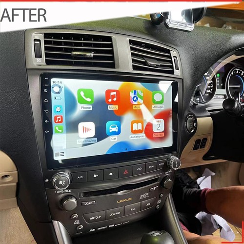 10" Wireless Carplay Android Auto Sat Nav Nakamichi For Lexus IS250 2006-2013 - Picture 3 of 3