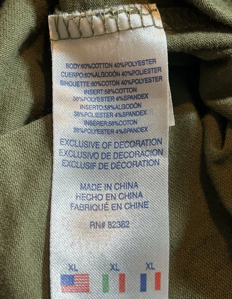 Camisa Champion Jóvenes Niños XL Azul Estampado Completo Logo Deletrear Manga Corta Foto 4 de 4