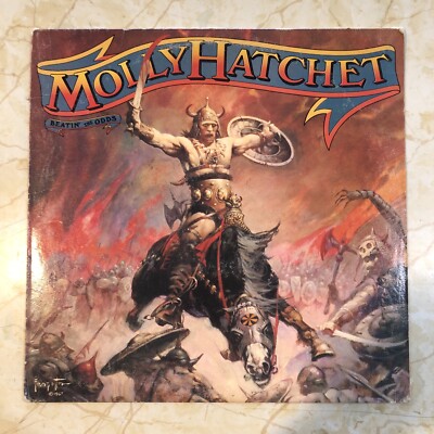 Molly Hatchet Beatin  The Odds Early 1980 1A/1A Press LP, VG+ Vinyl/VG Cover
