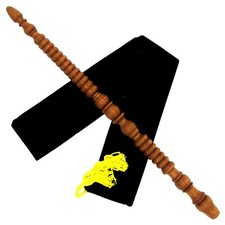 14" Umbridge Hand Turned Mahogany Wood Magic Wand Witch Wizard w/Free Velvet Bag