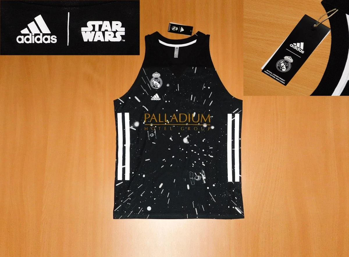 Real Madrid Star Wars Limited Edition Black Basketball 2XL nba liga |