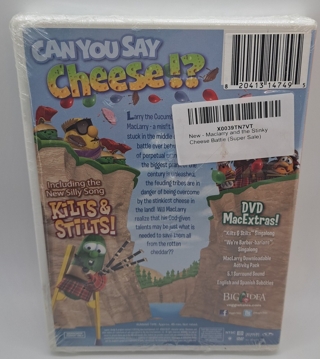 Veggietales: Maclarry & Stinky Cheese Battle (DVD) 37117073139| eBay