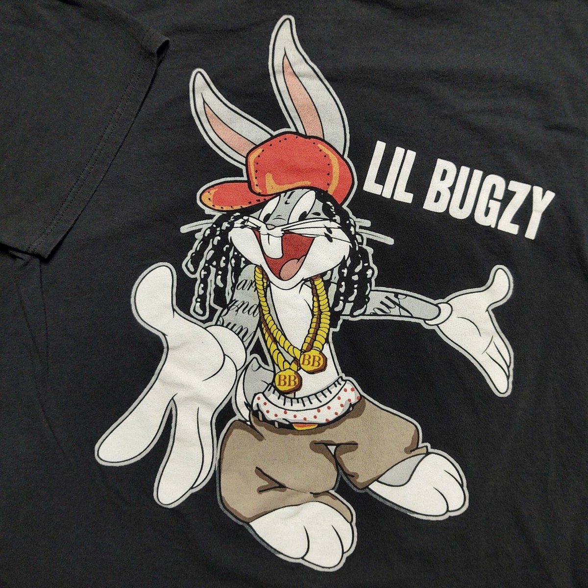 VTG Y2K Looney Tunes T-shirt Men's L Lil Bugzy Bugs Bunny Graphic Print Hip  Hop