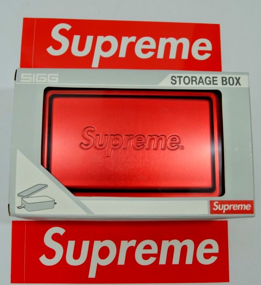 Supreme NY SS18 Red Sigg Storage Metal Box Small And Large