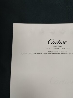 カルティエ　Cartier　メモ用紙 カルティエ Cartier メモ用紙 Cartier（ノート/メモ帳/ふせん