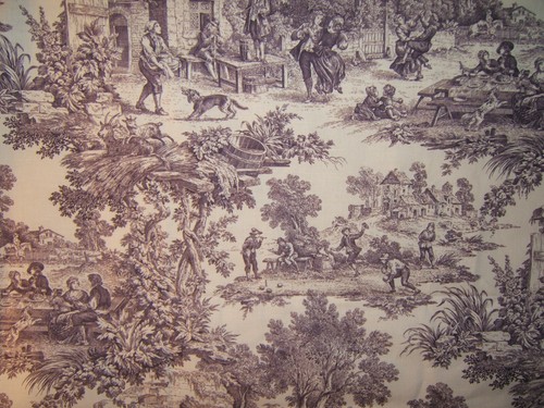 Laura Ashley, House Party, Toile, Countryside Scene, BTY, Various Clrs Available - Picture 27 of 29