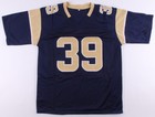 Malcolm Brown Signed Los Angeles Rams Jersey inscribed "Go Rams"(JSA COA) Texas — photo 3