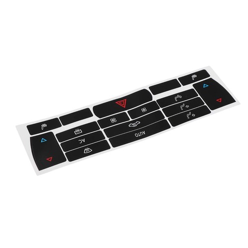 Button Repair Sticker Climate Control Decals Practical Use Black Overlay - Picture 9 of 12
