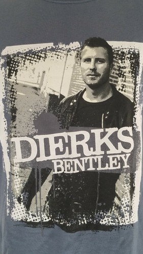 Dierks Bentley Concert T-Shirt Venues Listed Size XL Gray Anvil Extra Large 2007 - Picture 2 of 4