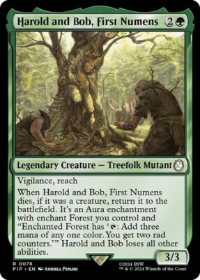 Harold and Bob, First Numens - Fallout PIP - Rare - MTG Magic Pack fresh