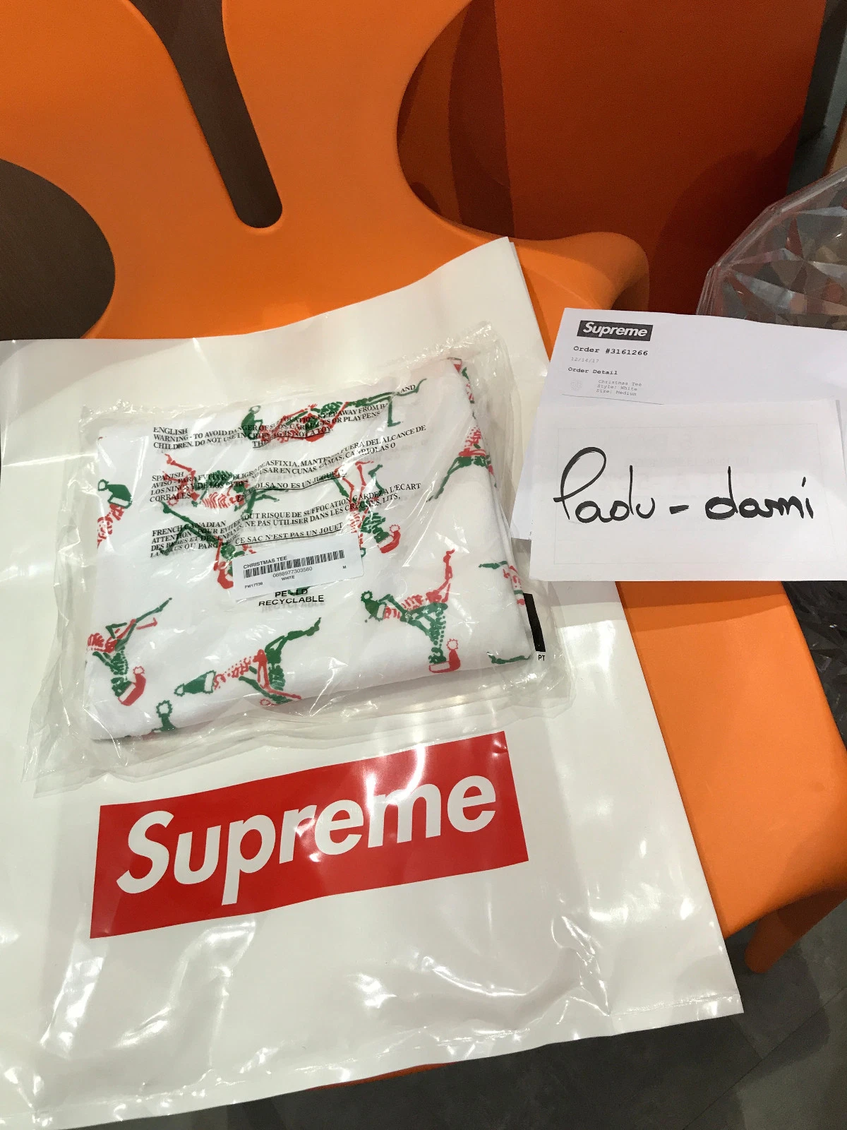 Supreme CHRISTMAS Tee FW17   M !