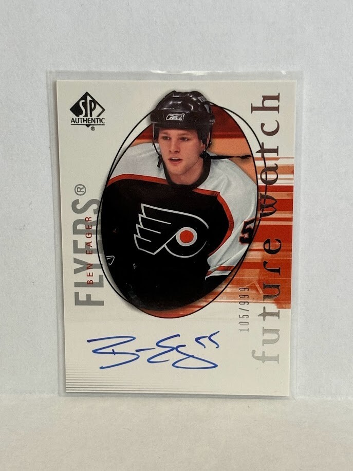 Ben Eager 2005-06 SP Authentic Future Watch Autograph Rookie Card # 215 105/999