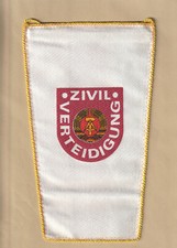 Wimpel DDR Zivilverteidigung ca 25,5 cm x 15,5 cm