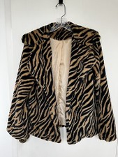 2bella Boutique Faux Fur Tiger Print Jacket (small)