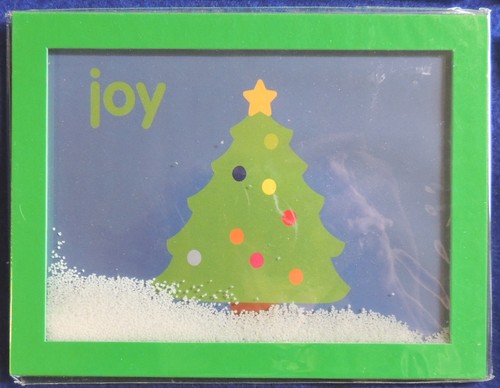 Christmas Post Card Shelf Decoration Snow Globe Old Town Santa Snowman Tree ++ - Picture 9 of 9