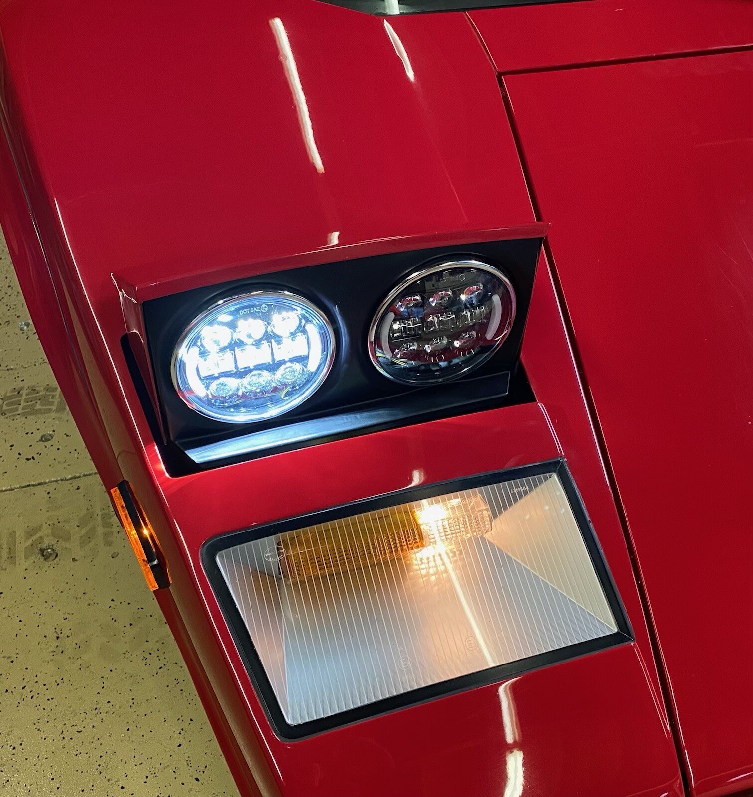 Lamborghini Countach Headlights LED Complete kit set of 4 High Low Beam