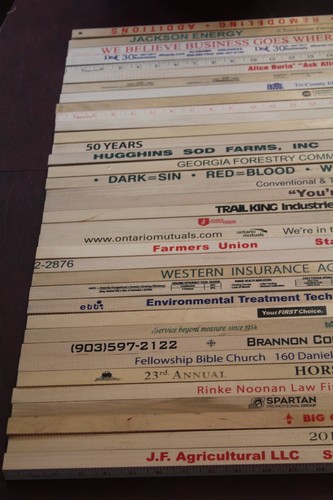 36 SQUARE Yardstick Wood Wooden Ruler Lot Advertising Sign Color Art Craft Hobby - Picture 7 of 10