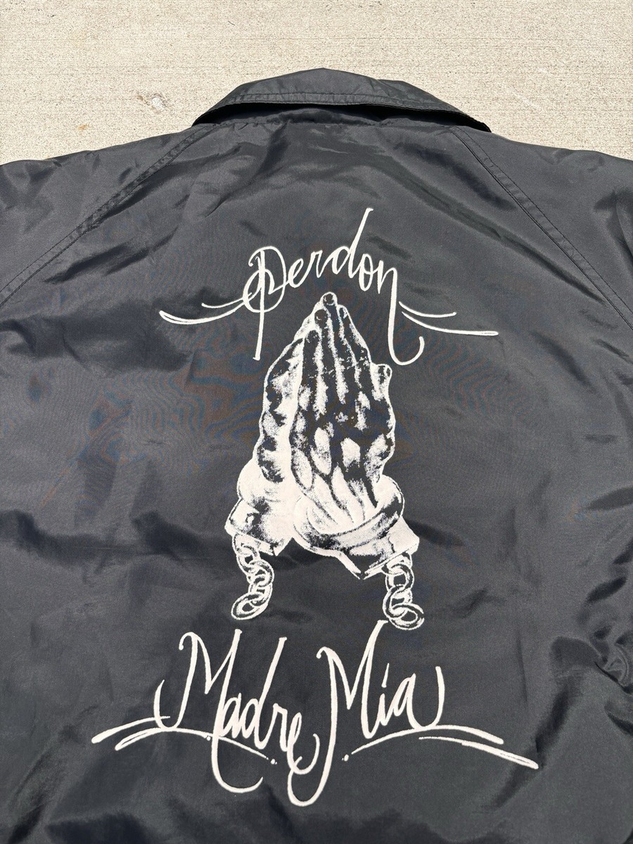 Vintage 90s Madball Perdon Madre Mia Tattoo Windbreaker Jacket
