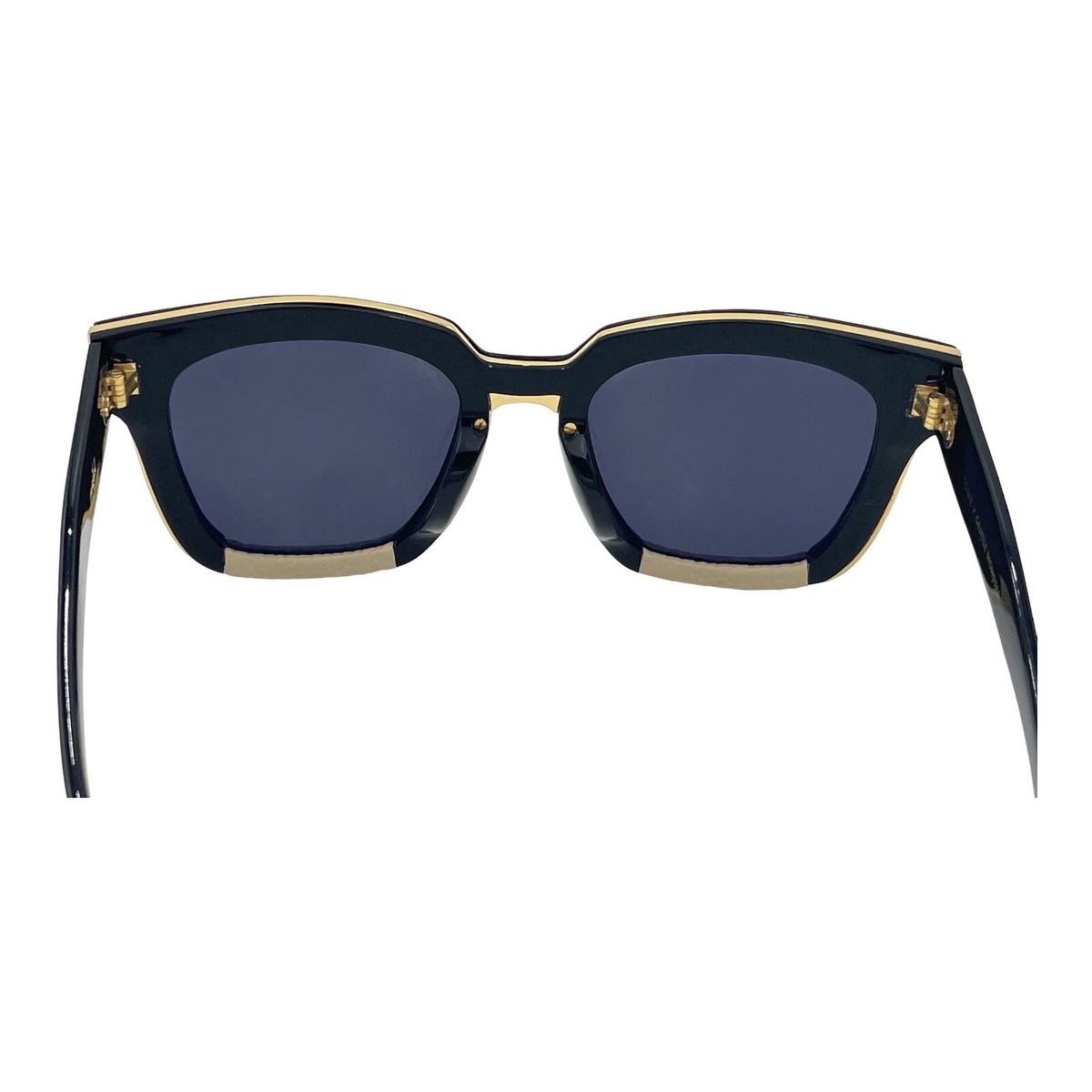 GENTLE MONSTER sunglasses . Gold & Leather. Runway Collab W