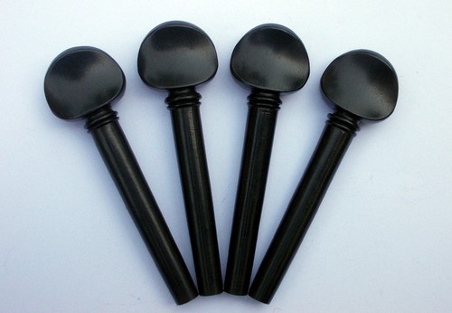 100 pcs Natural Ebony Violin-Viola-Oud Pegs Swiss Model A quality 55/9/7 - Picture 3 of 4