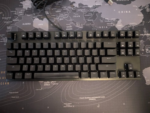 Drevo Tyrfing v2 Tastatur QWERTY layout OUTEMU Red rot linear RGB LED - Photo 2/6