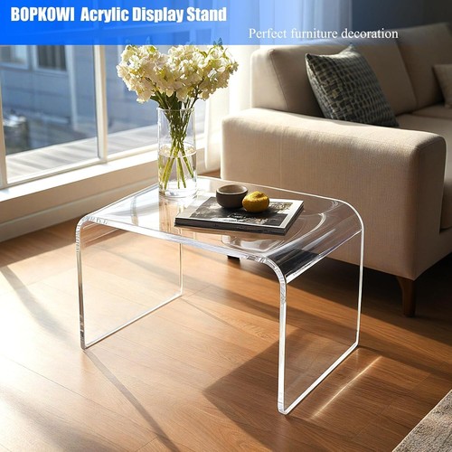 Durable Acrylic Step Stool - Modern Clear Design for Bathroom and Kitchen - Picture 8 of 9