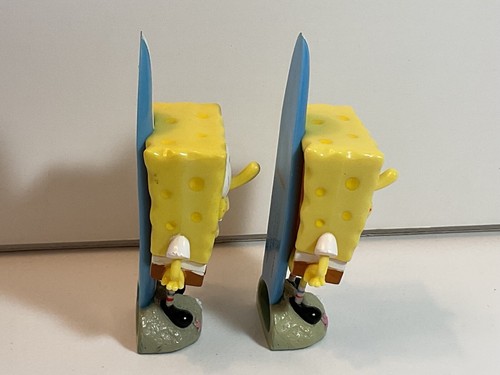 Spongebob Figurine Lot of 2 Nickelodeon 2010 Surfboard Figures - Picture 6 of 11