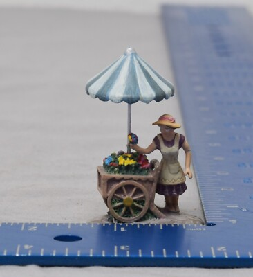 #ad 1999 Hawthorne Village Falbrooke Florist Lady Miniature 79981 A $14.99