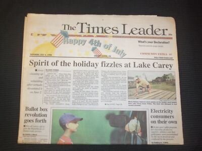 1998 JULY 4 WILKES-BARRE TIMES LEADER - SPIRIT OF THE HOLIDAY FIZZLES - NP 7500