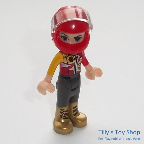 Lego Friends Minifig - FRND278 - Vicky - Racing Helmet, Long Hair - NEW RARE