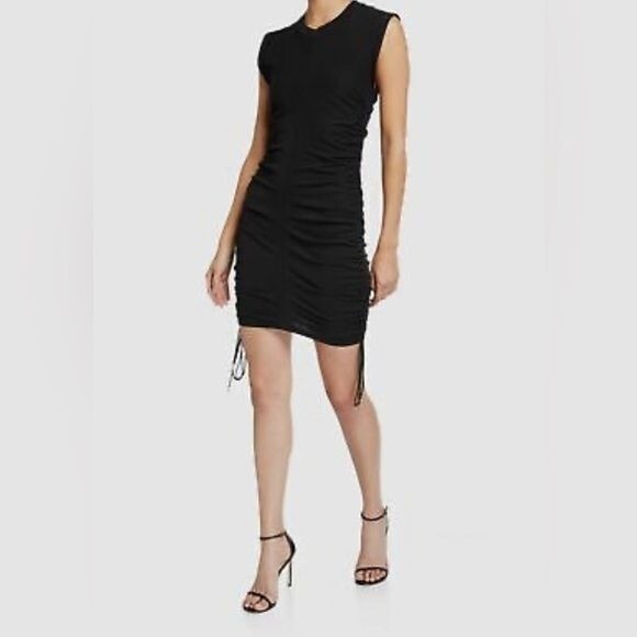 wedding white short dress Lauren Elaine Mirrorball Mini