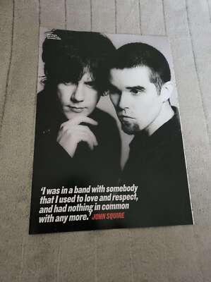 FPOT267 MAGAZINE PICTURE PIN UP/POSTER 11X8'' JOHN SQUIRE & IAN BROWN