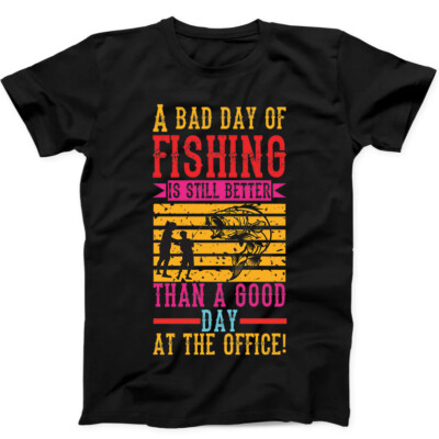 T-Shirt Angeln besser als Büro Bestseller lustig Geschenk 143