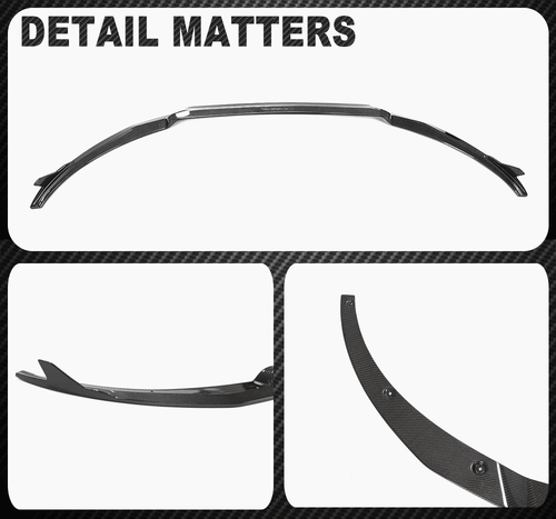 Carbon Frontsplitter Frontspoiler Spoilerlippe Für BMW 6er F06 F12 F13 M6 13-16 - Picture 13 of 13