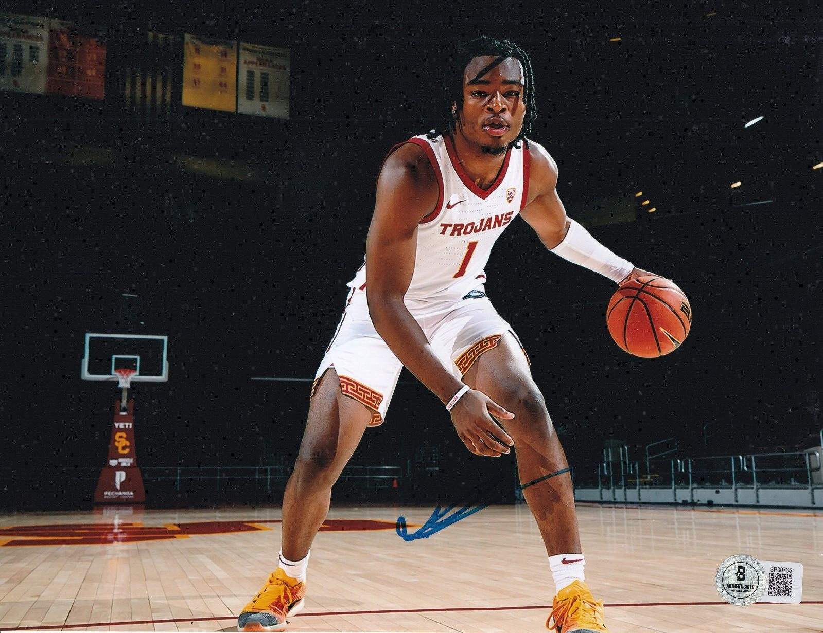 ISAIAH COLLIER signed (USC TROJANS) Jazz basketball 8X10 photo BECKETT BP30765 