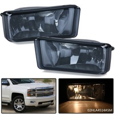 Smoke Lens Fog Lights Fit For 07-13 Chevy Silverado Tahoe Avalanche Suburban