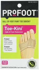 PROFOOT Toe-Kini, Ball of Foot Protectors, (Pack 2), Pads Metatarsal and