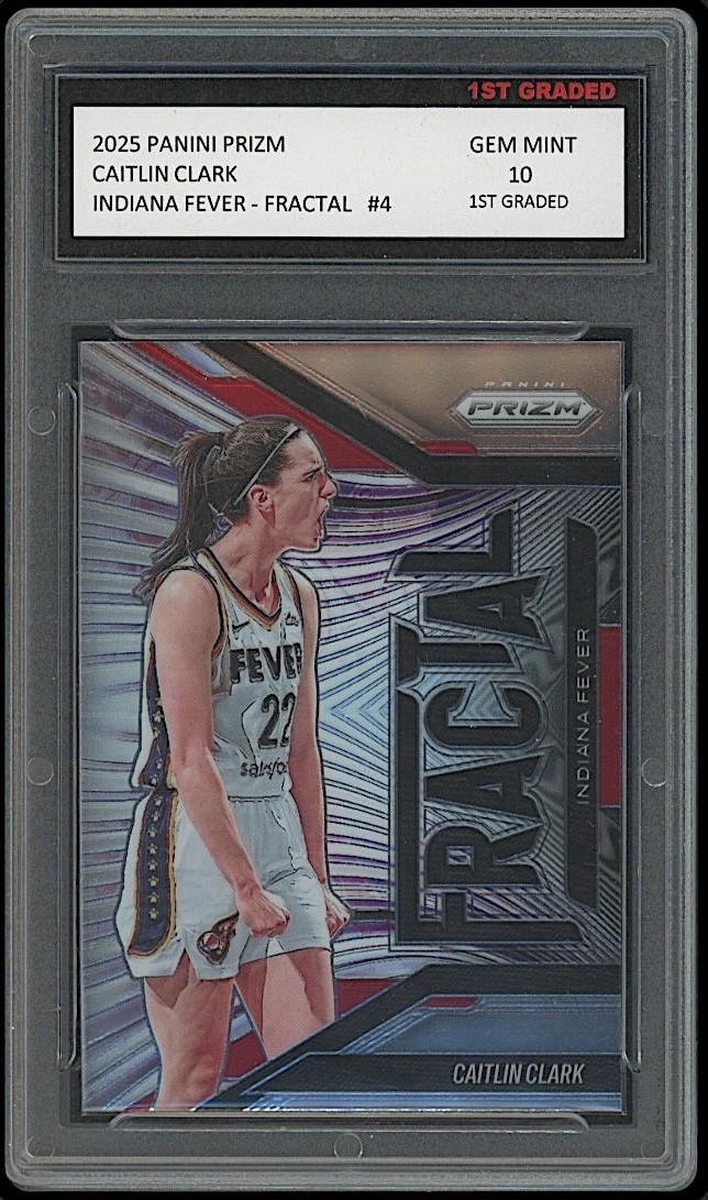 Caitlin Clark 2025 Panini Prizm Fractal #4 WNBA Card Fever/Iowa