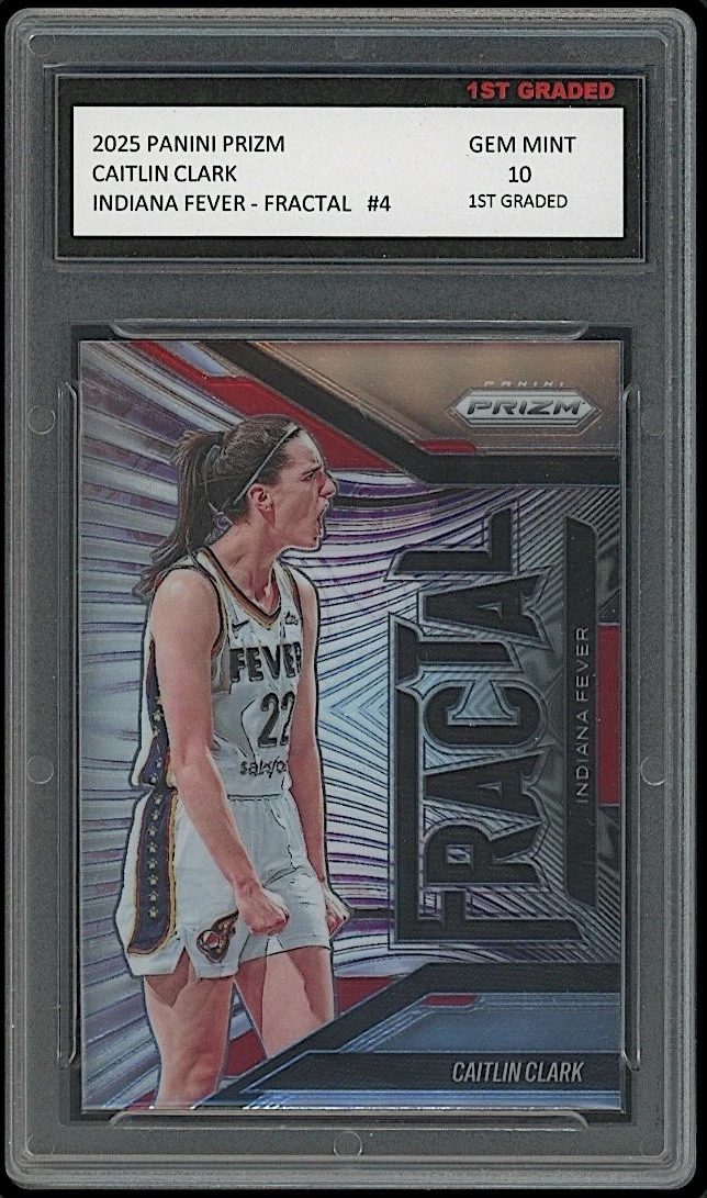 Caitlin Clark 2025 Panini Prizm Fractal #4 WNBA Card Fever/Iowa