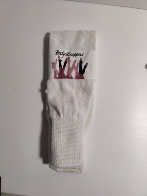 body wrappers- women's leg warmers-white-vintage- Made in USA **O9**