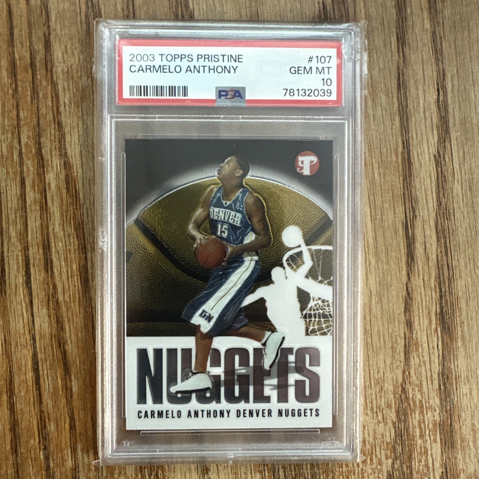 Carmelo Anthony 2003-04 Topps Pristine #107 (RC) PSA 10 Gem Mint Nuggets 🔥