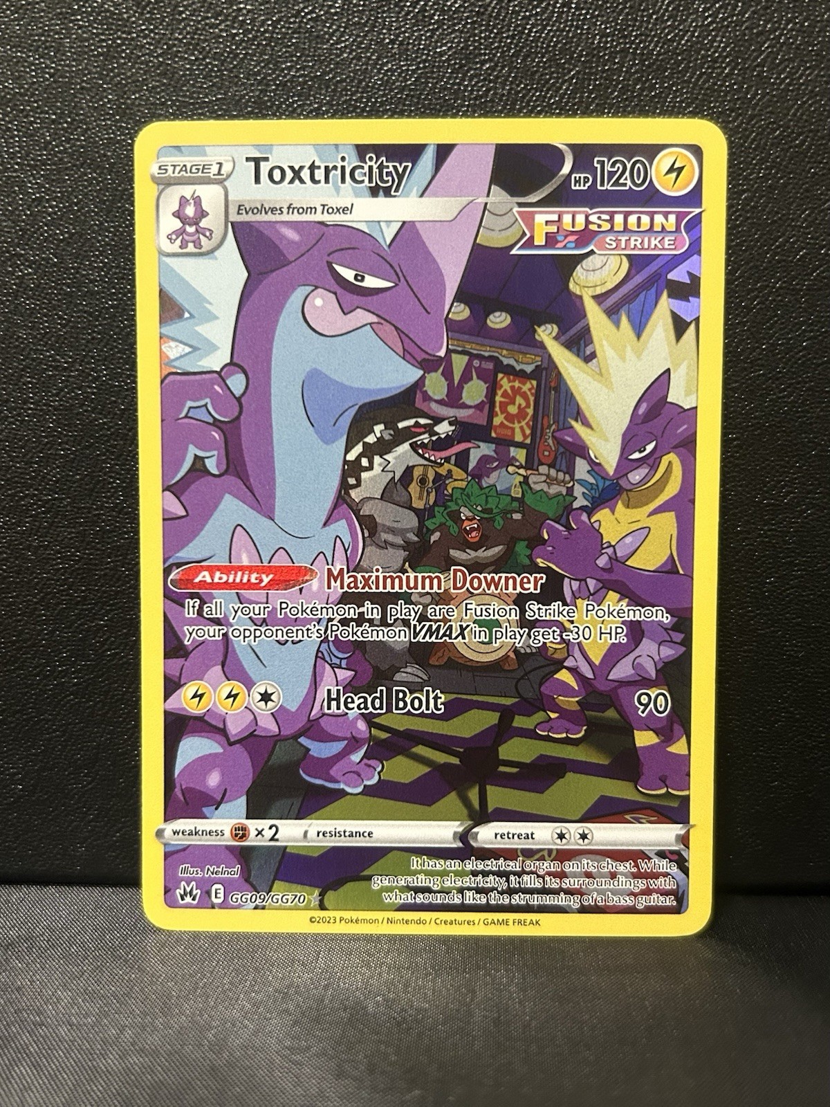 Pokémon TCG Toxtricity Galarian Gallery Crown Zenith GG09/GG70 NM