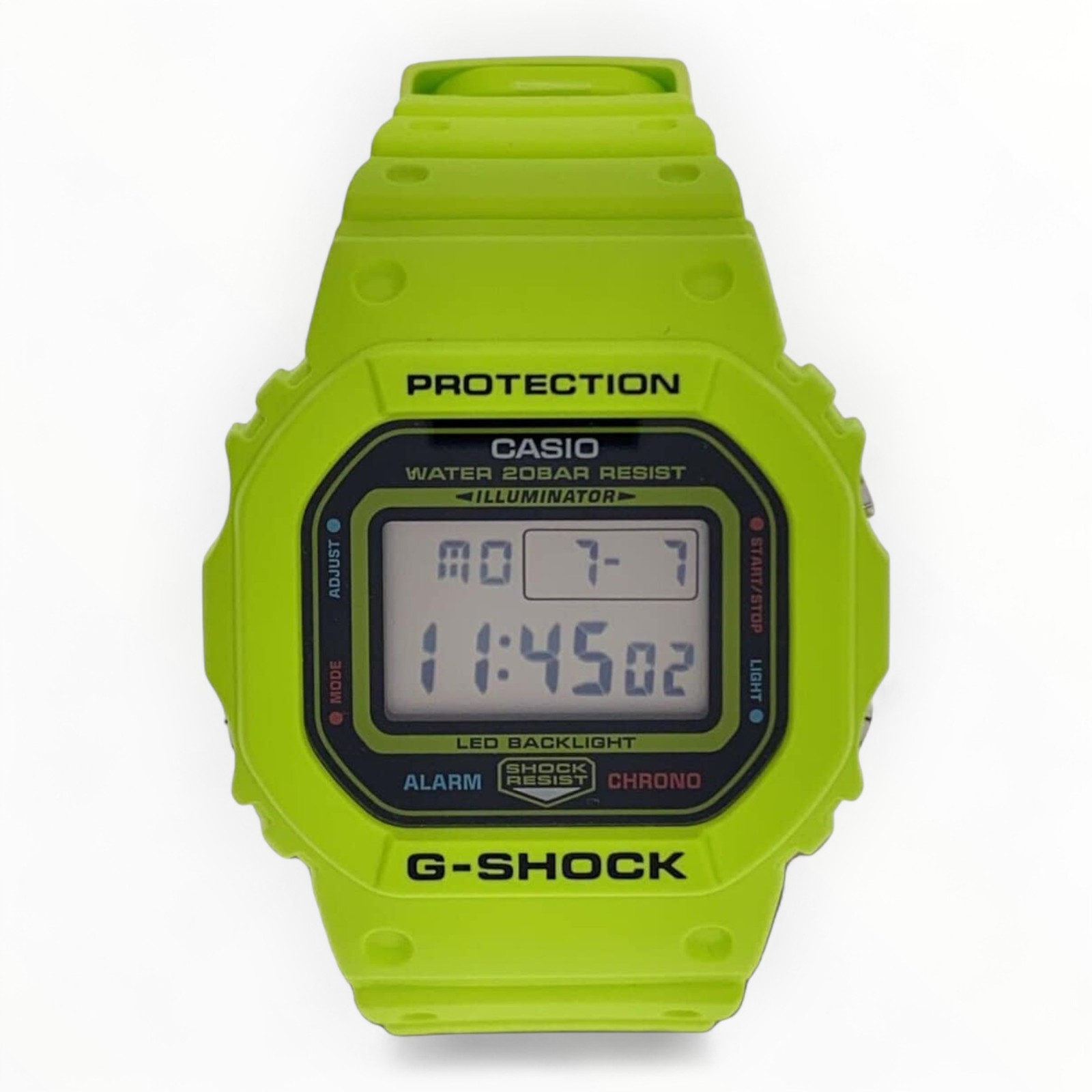 Casio Digital Quartz Men's Watch Yellow 1.85