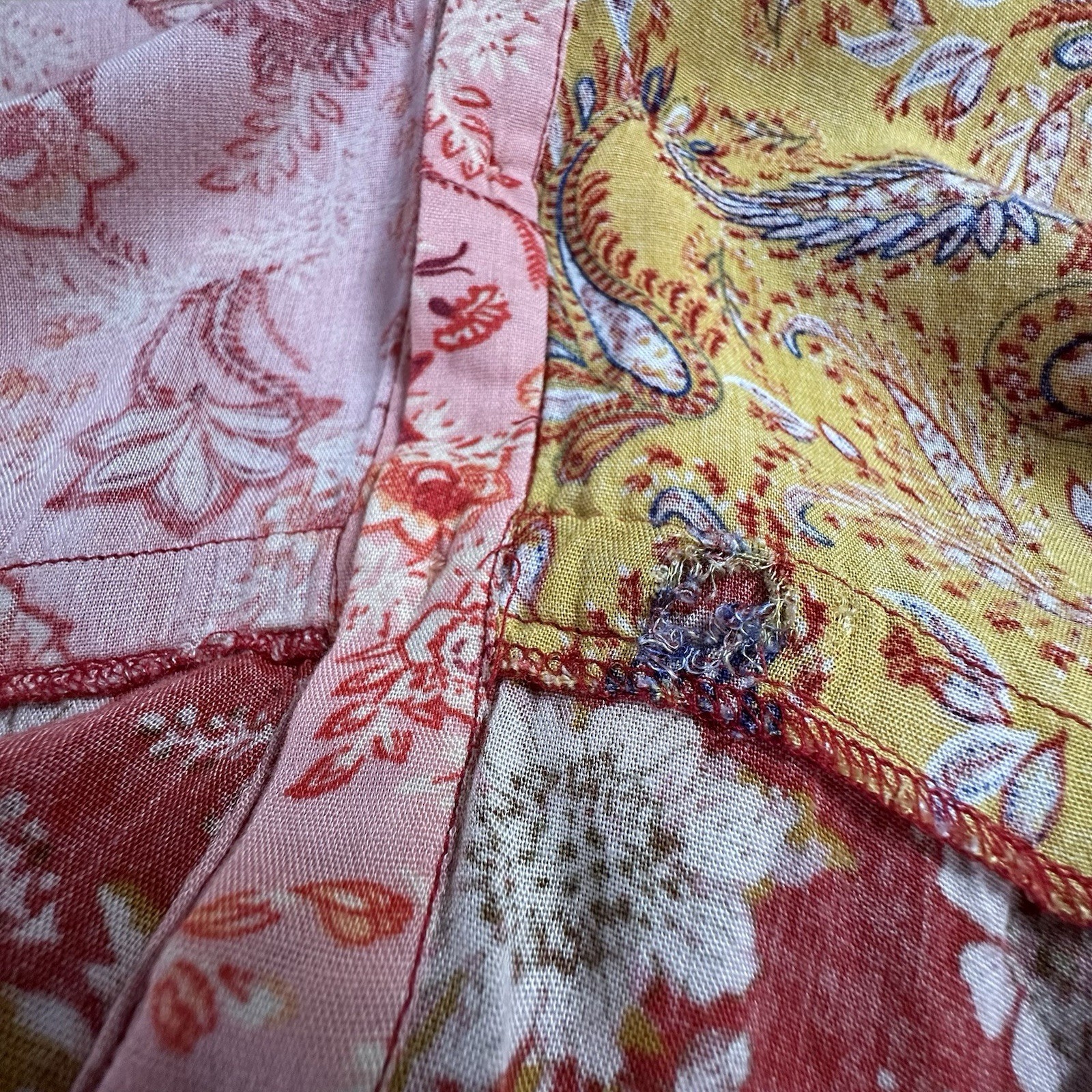 Rocks & Indigo Multi Patterned Patchwork Boho Sha… - image 14