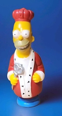 King Homer Simpsons 3D Chess Replacement Piece Blue Base Red Cap & Robe 1992