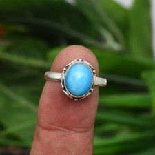Top Grade Smithsonite Gemstone Ring Handmade JewelryRing925 Sterling Silver Ring