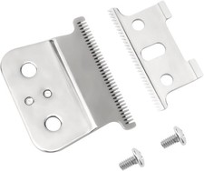 04521 T-Blade for Andis T-Outliner GTO, GO, and SLS Trimmers, Silver Blade Repla