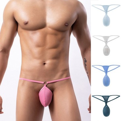 Womens Comfortable Thong Panties Low Waist Mesh Breathable Underwear Set of 1