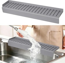 Sink Edge Protector with Suction Cup, 14" 20" 24" 30", Silicone Sink Splash